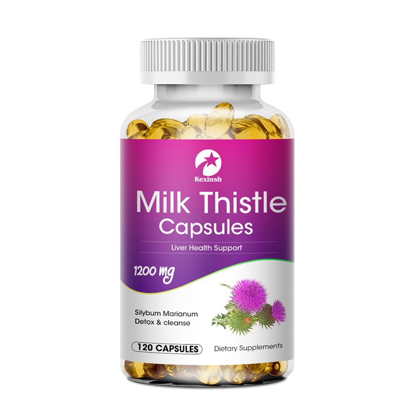 Milk Thistle Silymarin - Kexinsh Milk Thistle 1200mg Capsules Liver-protecting