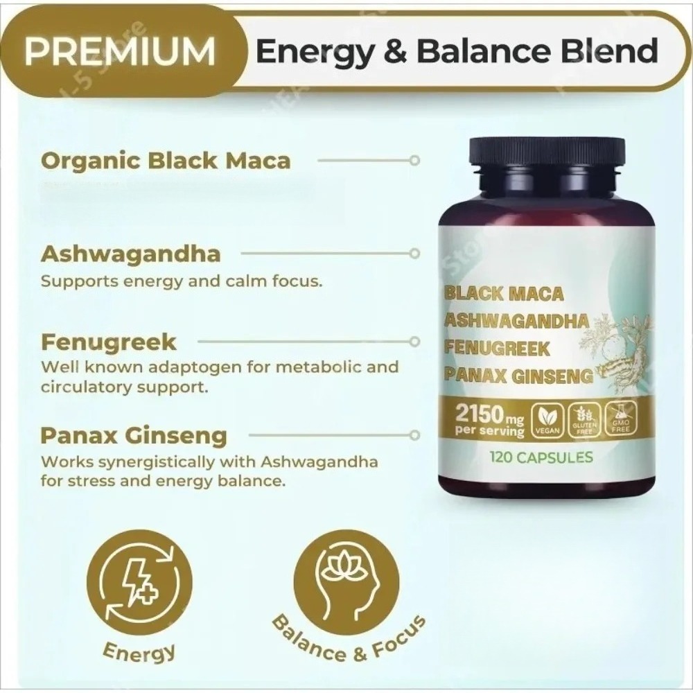 4-in-1 Organic Black Maca Root - đánh giá và giá Herbal Queen