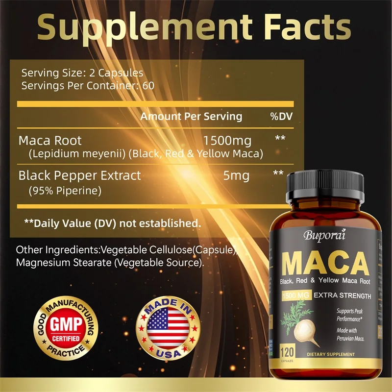 Maca Capsules - Increase Size, - đánh giá và giá Herbal Queen