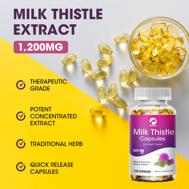 Kexinsh Milk Thistle 1200mg Ca - đánh giá và giá Milk Thistle Silymarin
