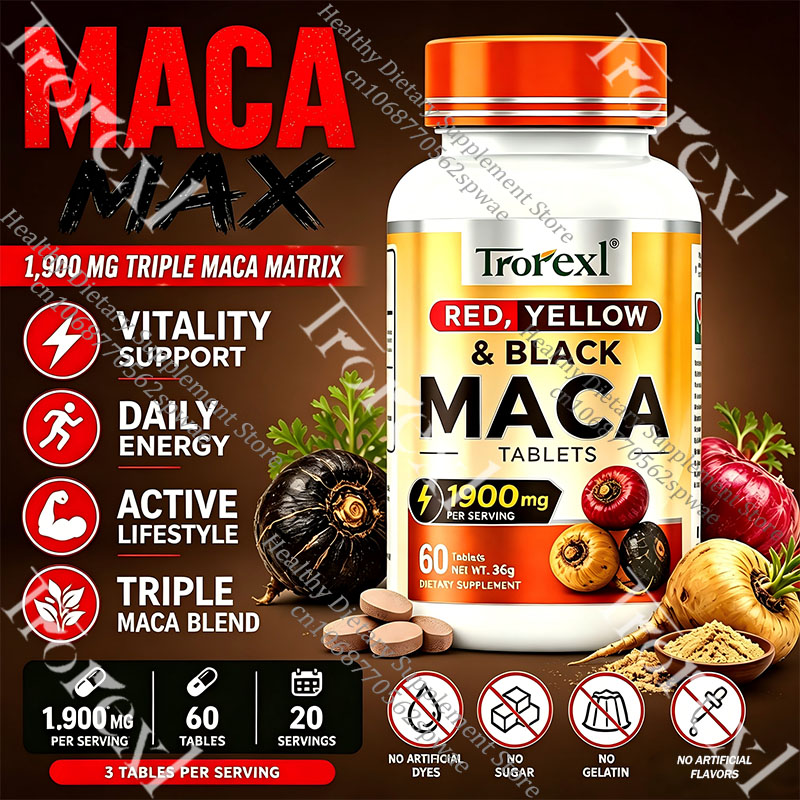 Natural Maca Root Tablets-Supp - đánh giá và giá Herbal Queen