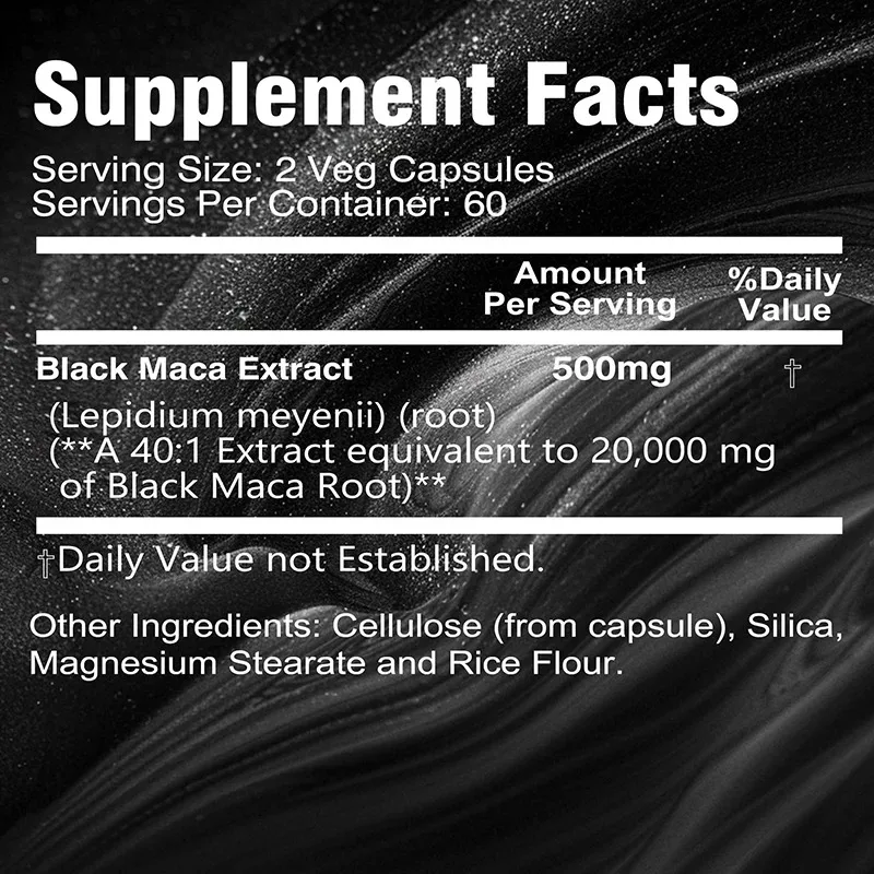 Powerful Black Maca Supplement - đánh giá và giá Herbal Queen