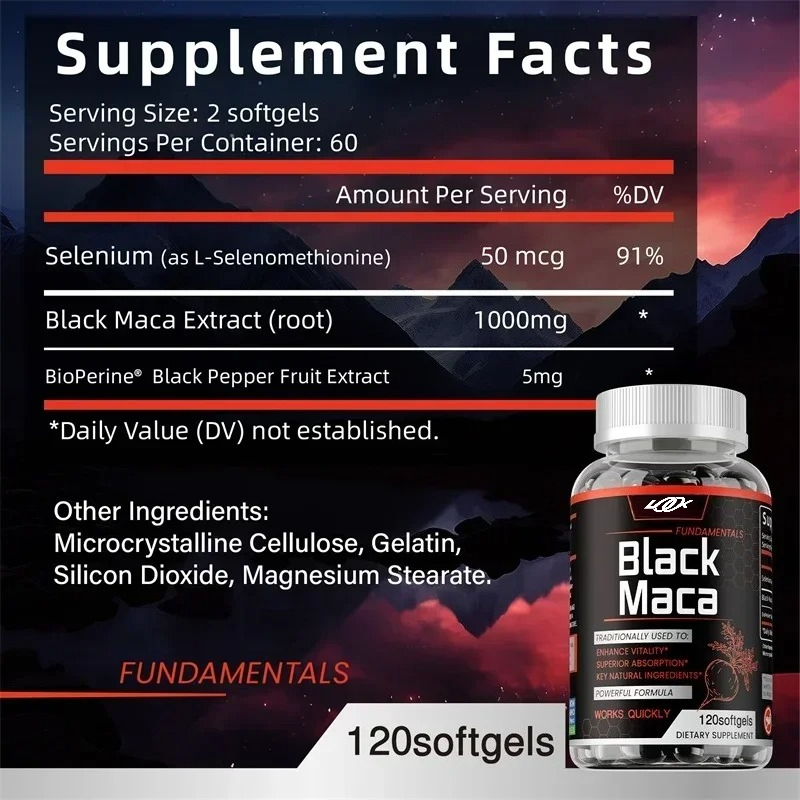 Black Maca Supplement - with B - đánh giá và giá Herbal Queen
