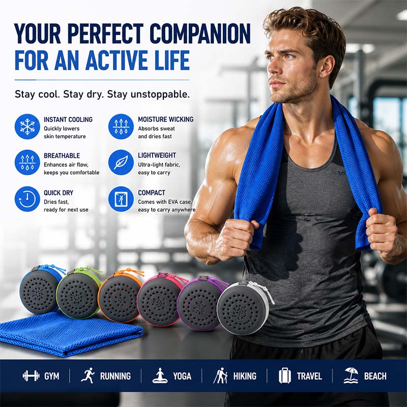 Instant Cooling Towel with EVA - đánh giá và giá Herbal Yoga
